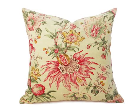 Yellow Pillows Cottage Pillow Covers Floral Throw Pillows Etsy