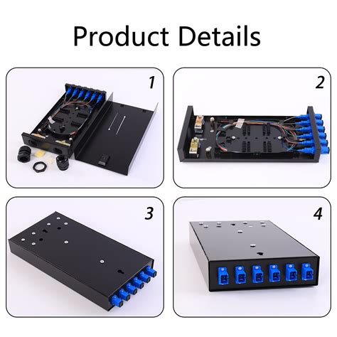 Buy Sc Sm 6port Box Cables Wall Mount Fiber Enclosure With Splicing Module And Loaded 6 Port Sc