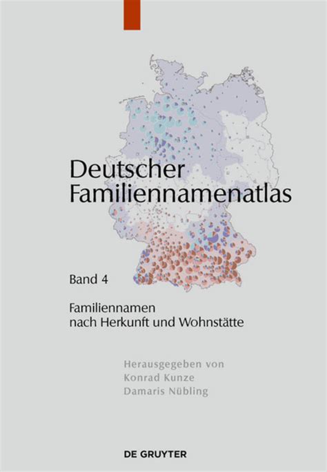 Deutscher Familiennamenatlas Familiennamen Nach Von Christian