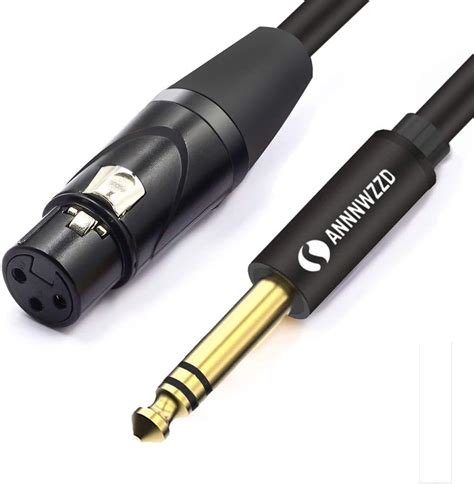 LinkinPerk Cable XLR Hembra De 6 35 Mm Macho A 3 Pines 6 3 Mm