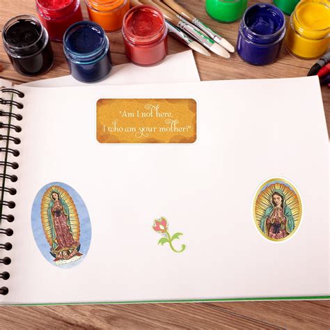 Mua Assorted Catholic Decal Sticker Sheet Pack Our Lady Of Guadalupe Novelty Religious