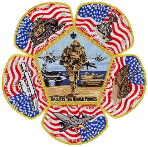 Central Florida Council Gold Popcorn For The Military Csp Patch