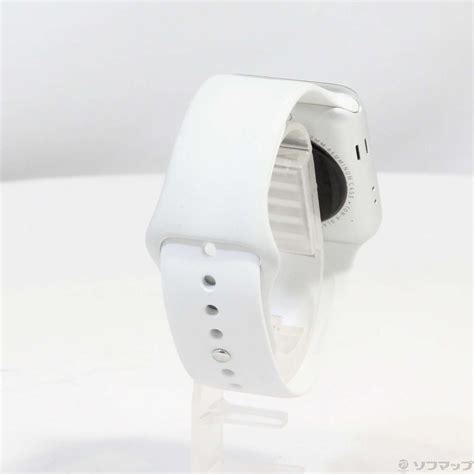 【中古】apple Watch Series 3 Gps 42mm シルバーアルミニウムケース ホワイトスポーツバンド 0125水値下げ！ 2133043518961 リコレ