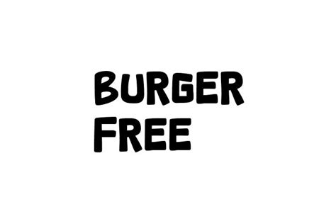 Burger Free Font - Free Font Download