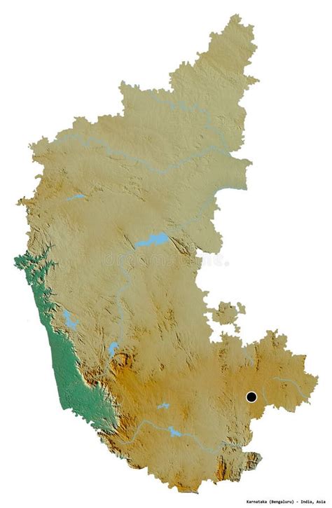 D Karnataka Map Stock Illustrations D Karnataka Map Stock