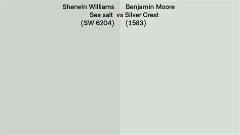 Sherwin Williams Sea Salt Sw 6204 Vs Benjamin Moore Silver Crest