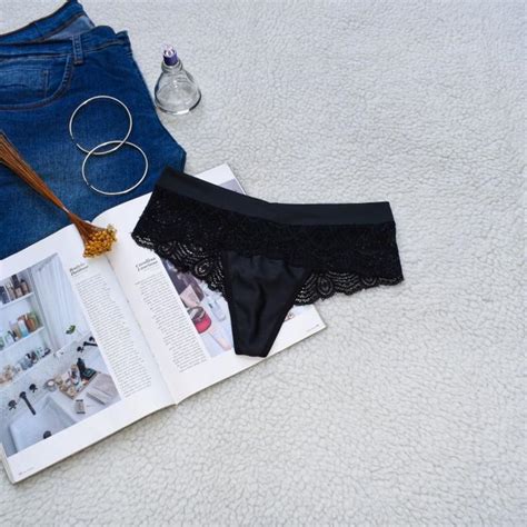 Calcinha cós fio dental biquíni microfibra e renda RDP Lingerie Calcinha Magazine Luiza