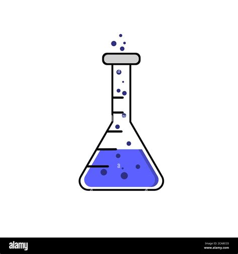 Cute Chemical Glass Vector Illustration Stock Photo - Alamy