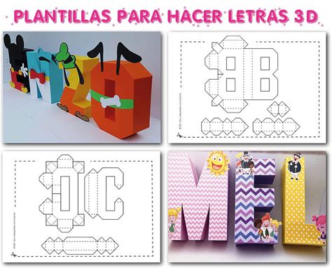 Letras 3d De Cartón Para Imprimir Letras De Carton