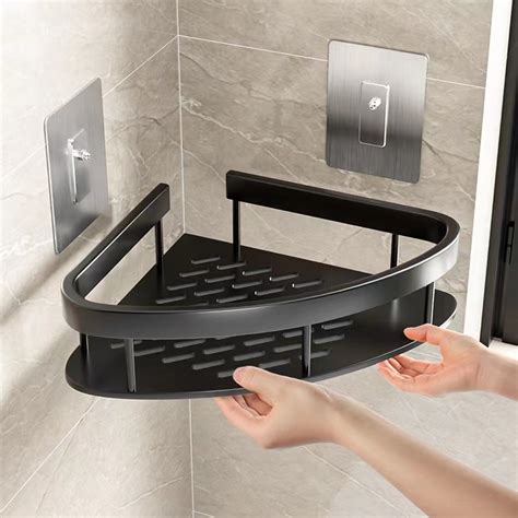 Suporte Para Banheiro Sem Furos - Suporte Para Banheiro Prateleiras De Shampoo Banheiro Sem Furo Premium ...