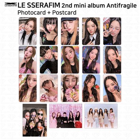 Le Sserafim 2nd Mini Album Antifragile Official Photocard Postcard Standard Ver Ebay