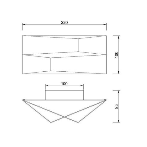 Aplique De Pared LED De 10W Negro Del Modelo FUJI De MANTRA