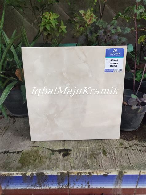 Keramik Lantai 40x40 DOVER BEIGE GLOSSY ACCURA Lazada Indonesia