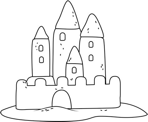 Sand Castle Printable Template Free Printable Papercraft Templates ...