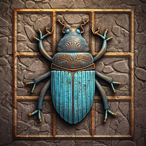 Premium Ai Image Egypt Scarab Art Ornate Ornament Artefact Ancient