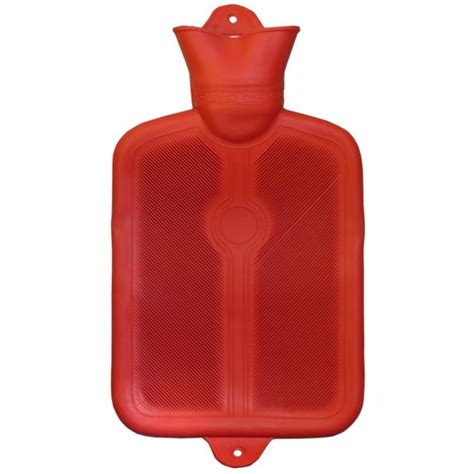 Bouillotte en caoutchouc rouge capacité 2 litres 0 55 gallons US