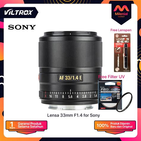 Jual Viltrox Lensa 33mm F1 4 Stm Af Lens For Sony E Mount Mirrorless