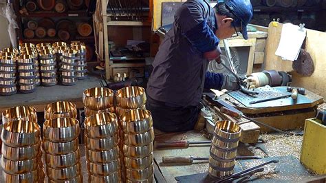 Process Of Making The Finest Brass Bowl 100 Year Old Metal Foundry