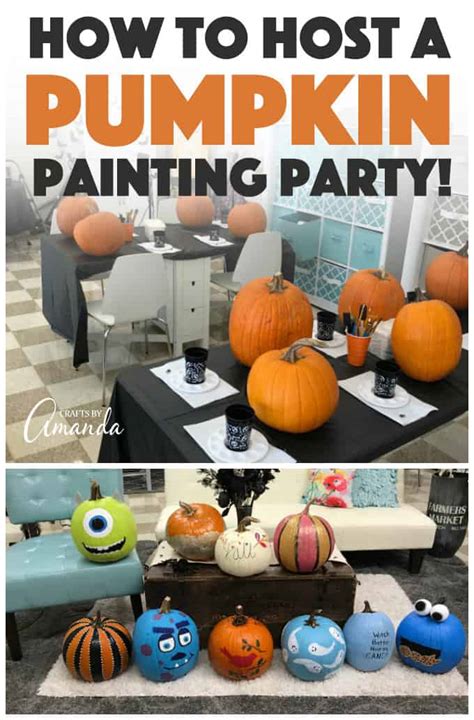 Pumpkin Painting Party Crafts By Amanda Halloween Crafts