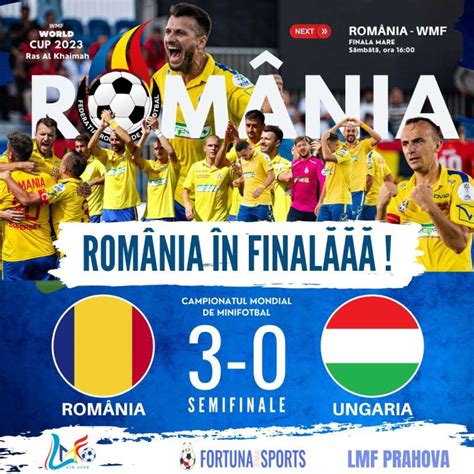 România în finala Cupei Mondiale la minifotbal România Liberă