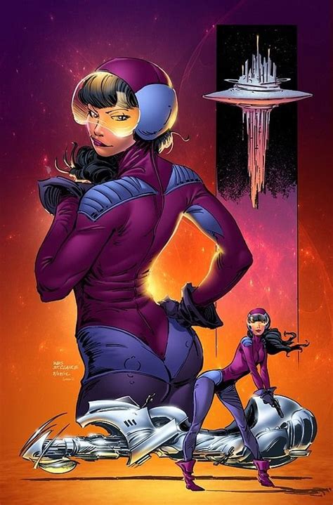 Hot Digital Illustrations By Sean Ellery Cruzine Space Girl Sci Fi