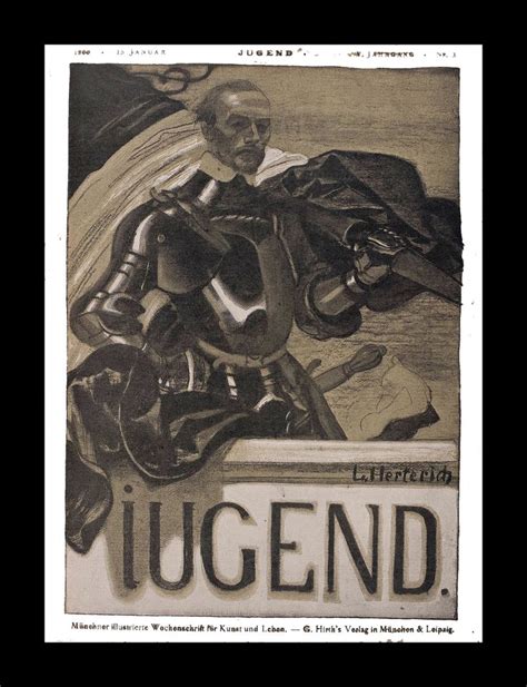 Ludwig Von Herterich Cover Art For Jugend Magazine Art Deco Magazine