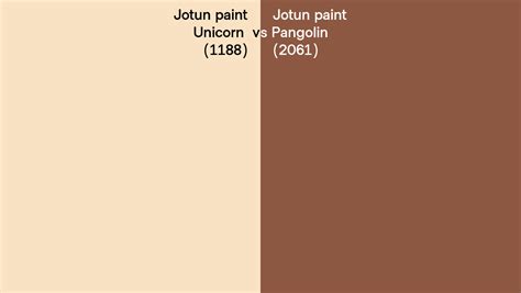 Jotun Paint Unicorn Vs Pangolin Side By Side Comparison