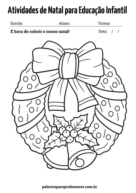 Atividades De Natal Para Educa O Infantil Desenhos De Natal