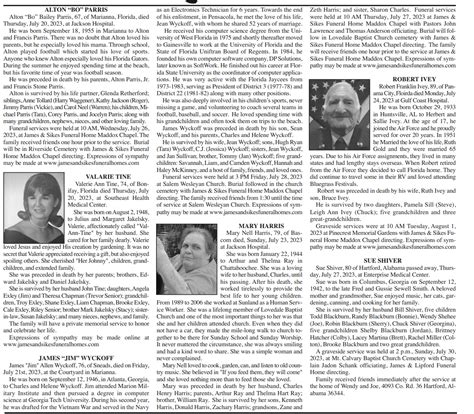 Obituaries | The Graceville News