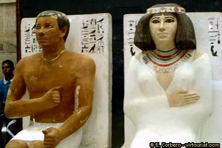 Cairo Egyptian Museum Rahpotep And Nofret Virtourist Cairo