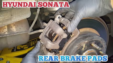 How To Replace The Rear Brake Pads On A Hyundai Sonata Youtube