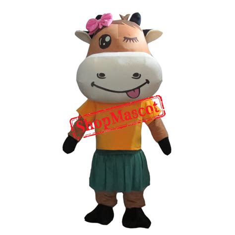 Beautiful Animal Cow Mascot Costume