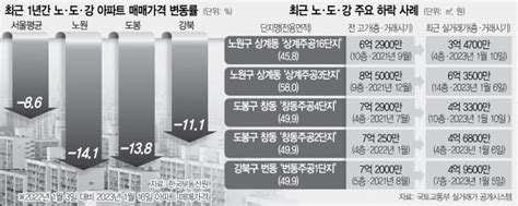 결국 집값 반토막됐다···영끌족 성지 노도강 비명 세리에매니아