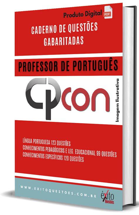 Caderno De Quest Es Gabaritadas Professor De Portugu S Cpcon Xito