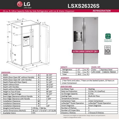 Lg Refrigerator Model Lsxs S Manual