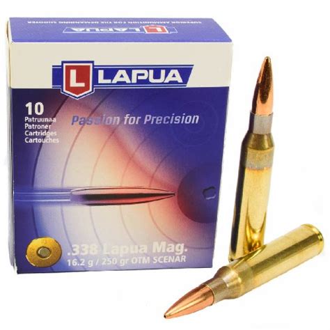 AMMO 338 LAPUA SCENAR OTM 250gr X 10 Brothers Arms