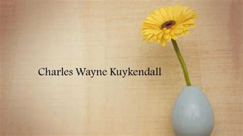 Obituary Charles Wayne Kuykendall The Cullman Tribune