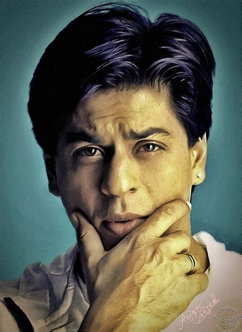 Digital Painting of Shahrukh Khan - Desi Painters