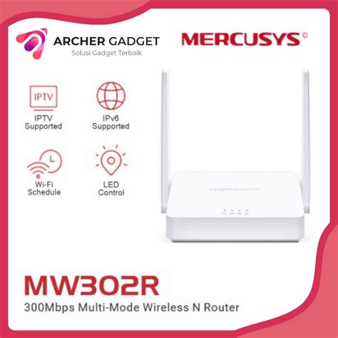 Jual Mercusys Mw302r 300mbps Multi Mode Wireless N Router Shopee