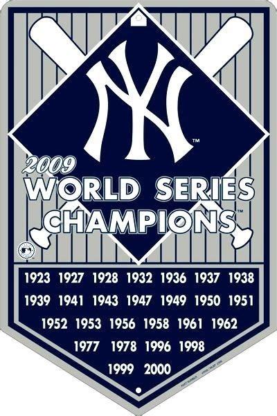 New York Yankees MLB World Series Champions Metal Banner Sign New | eBay