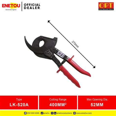 OPT LK 520A HAND CABLE CUTTER 400MMSQ