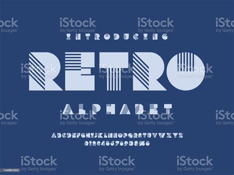 Retro Font Stock Illustration Download Image Now Alphabet Alphabetical Order Art Istock