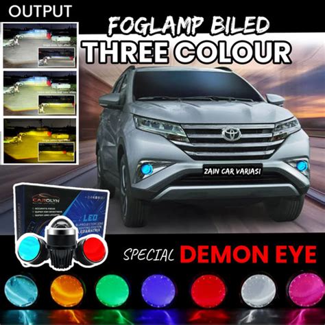 Jual Foglamp Biled Demon RUSH TERIOS 3 Warna Variasi Super Terang