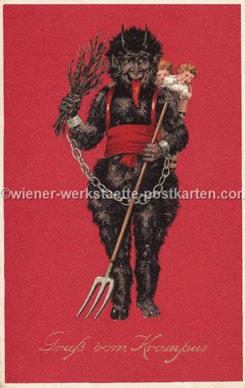 Krampus Pub Pr Wiener Werkst Tte Postkarten