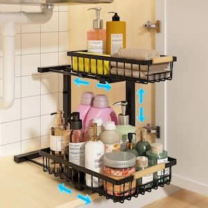 Tier Under Sink Organizer And Storage With Sliding Drawer Pack