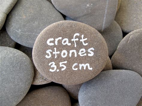 Craft Stones 50 Flat Rocks Beach Stone Supplies Rocks To Paint Alphabet