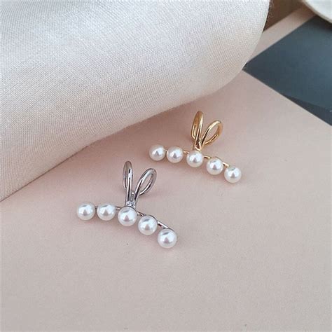 Jual Wayne Earrings Ear Anting Mutiara Mini Klip Jepit Tanpa Tindik