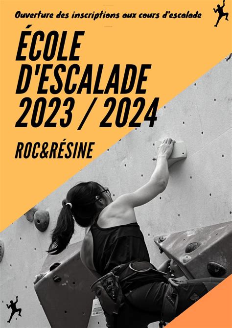 École descalade saison 2023 2024 Roc et Résine La première salle d