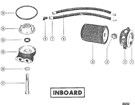 Mercruiser 228 4 Barrel Gm 305 V 8 1979 1982 Remote Oil Filter Inboard Parts