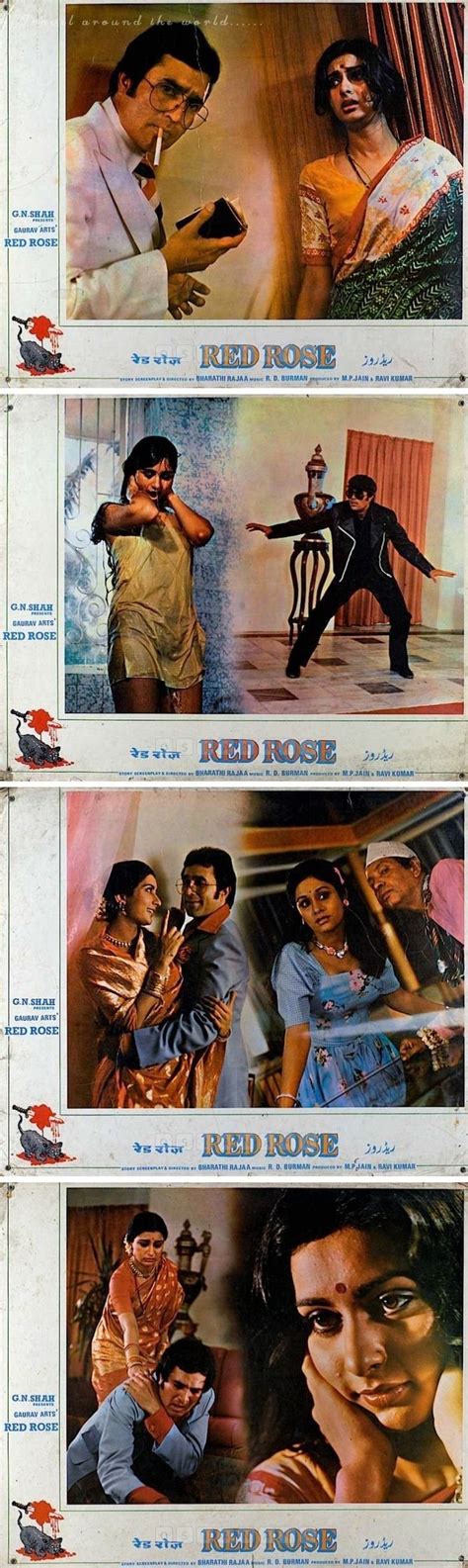 Poonam Rajesh Khanna Red Rose 1980 Bollywood Posters Rajesh